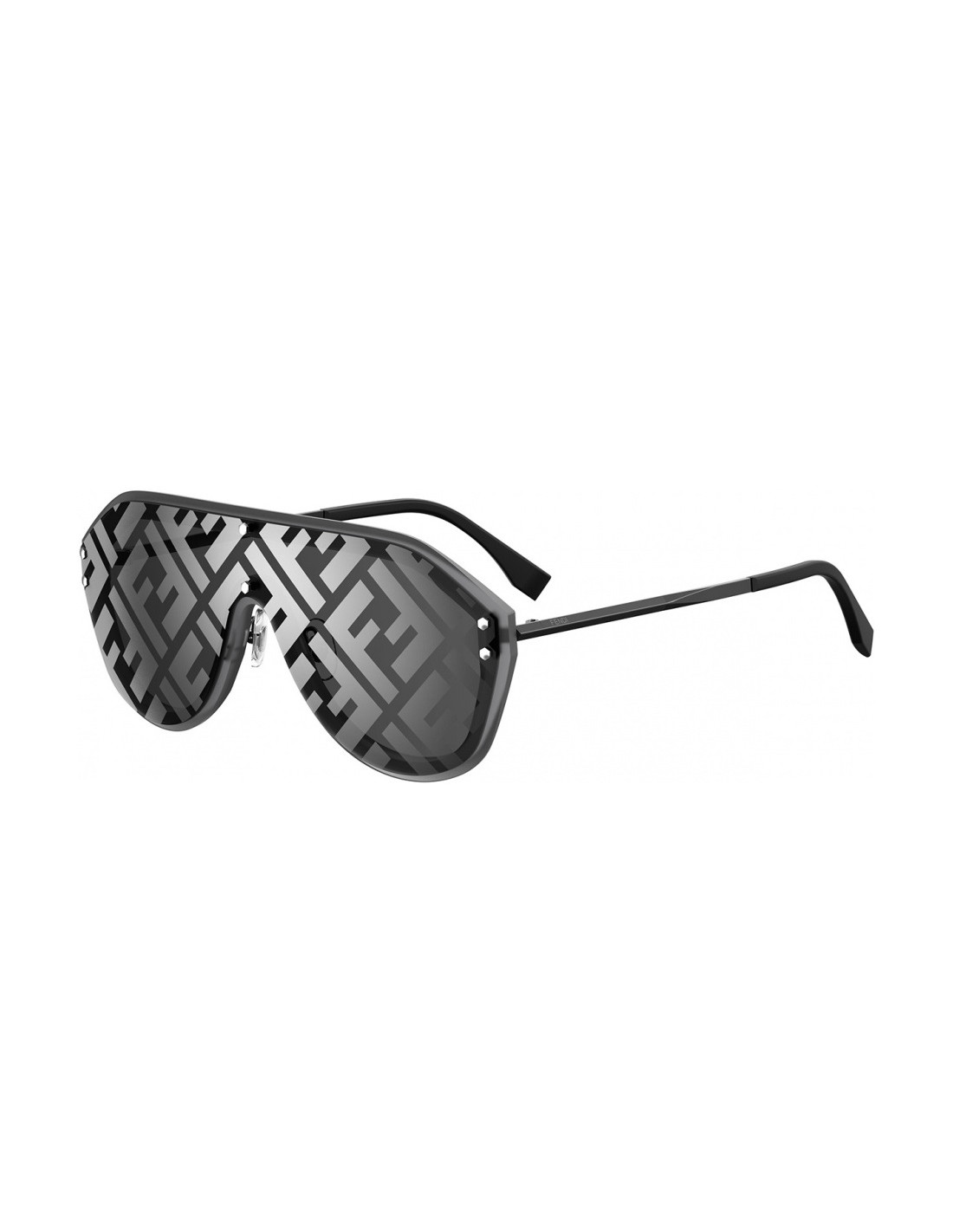 Fendi FF M0039/G/S V81/MD New Aviator Grey Black