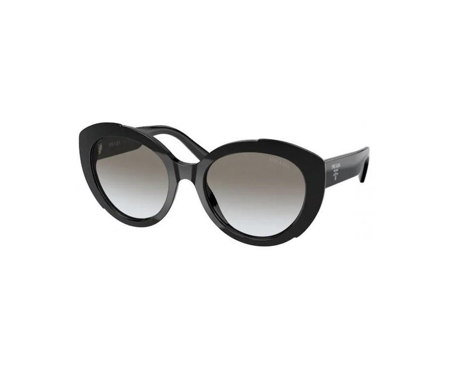 Prada SPR 01Y 1AB-0A7 Square Shape Grey Black