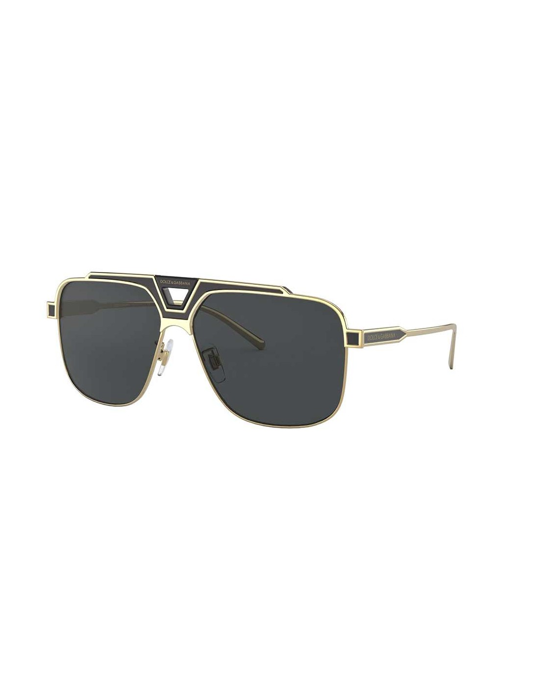 Dolce & Gabbana DG2256 1334/87 Aviator Square Black Gold