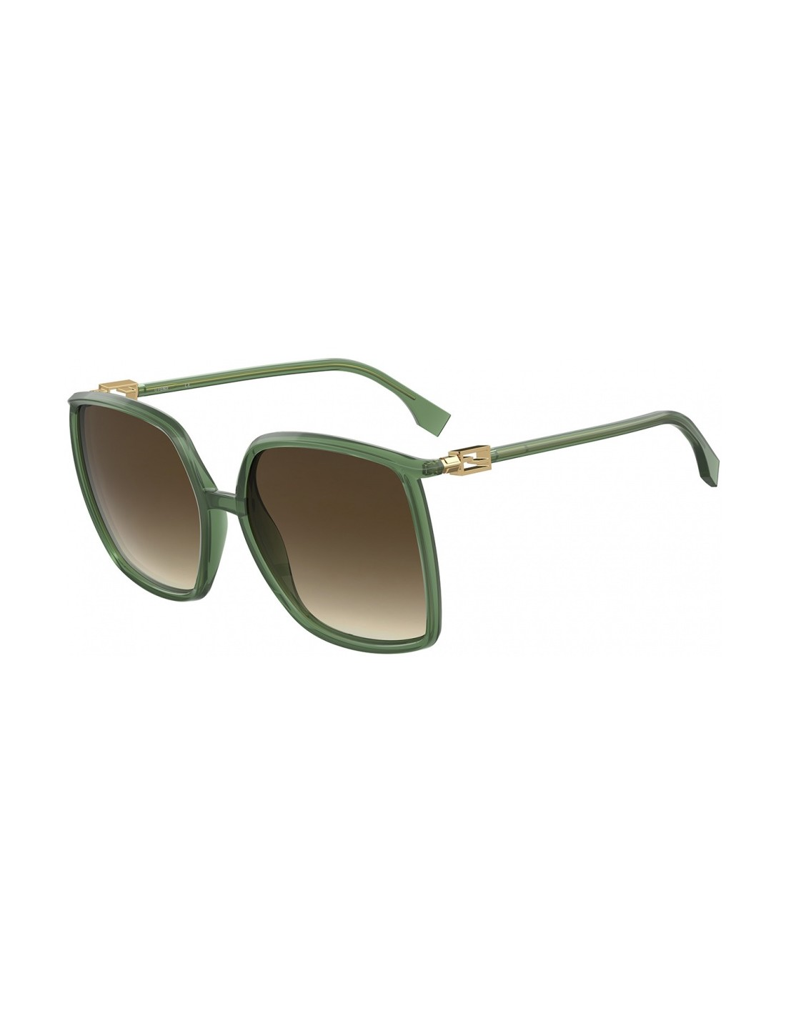 Fendi FF0431/G/S 1ED/HA Square Shape Green Brown