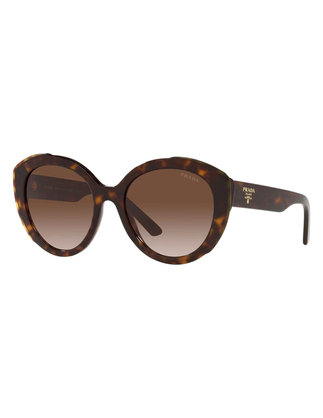 Prada SPR 01Y 1AB-0A7 Square Shape Brown Carey
