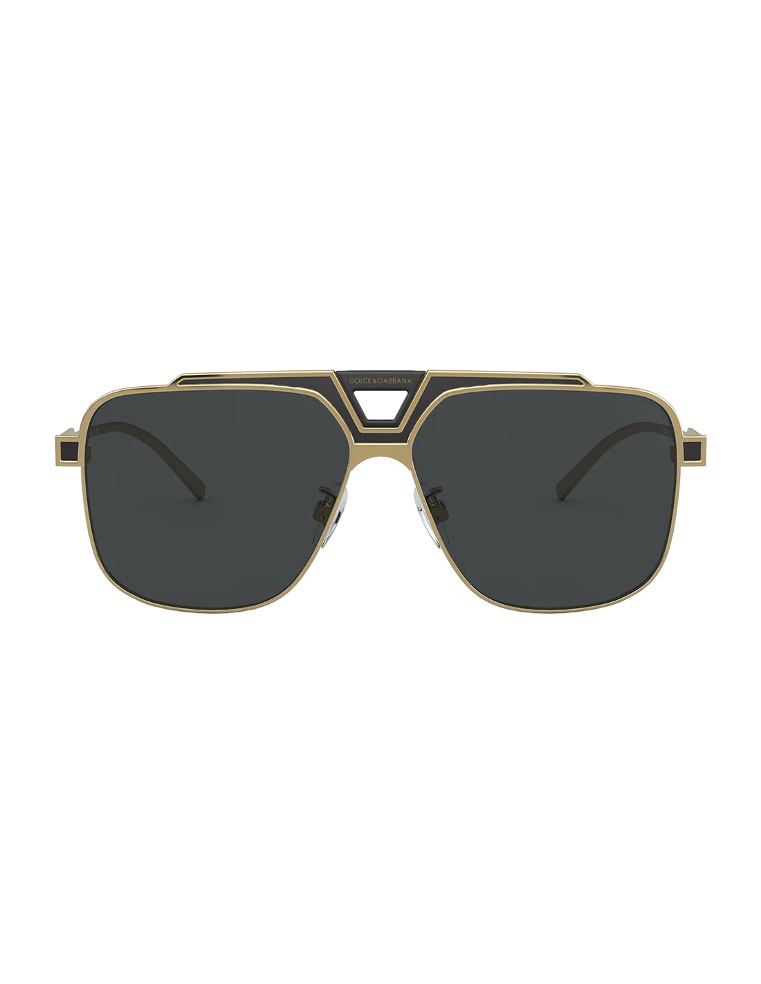 Dolce & Gabbana DG2256 1334/87 Aviator Square Black Gold