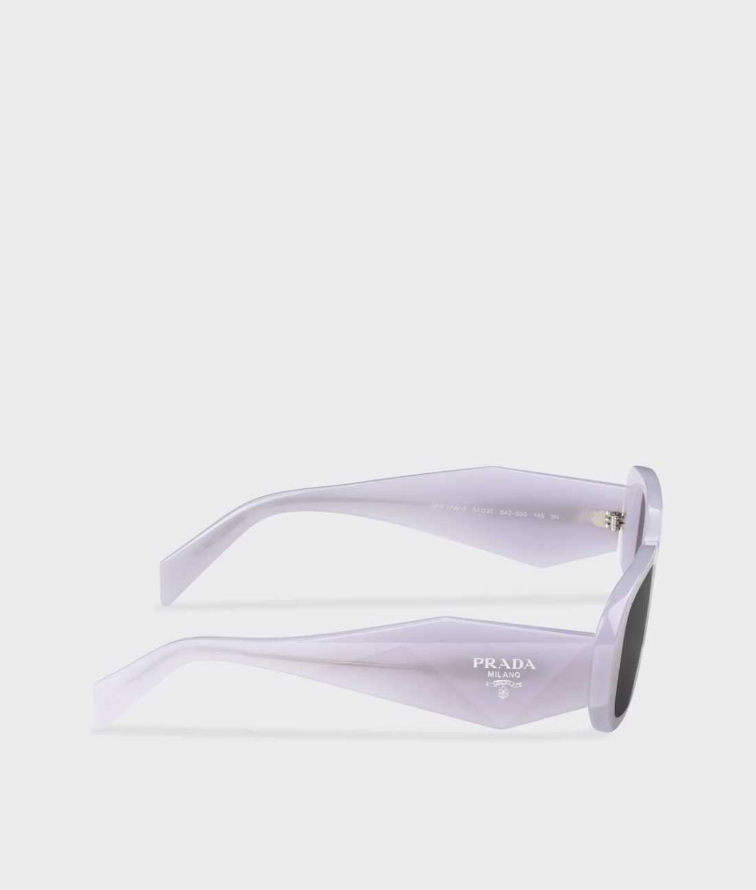 Prada SPR 17W 04Z-5S0 Symbole Rectangle Purple Black