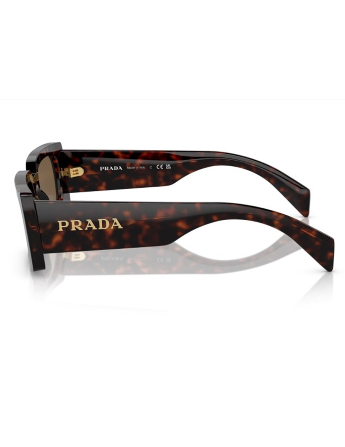 Prada SPR A07S 16N-5Y1 Square Shape Tortoise Gold