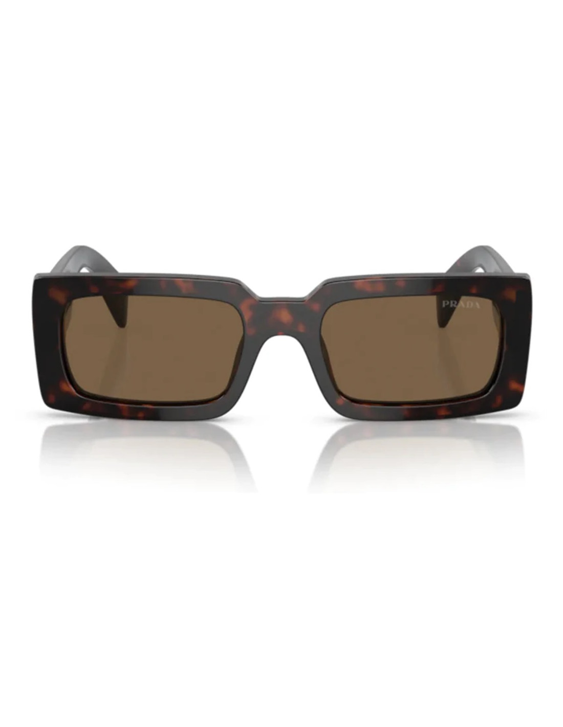 Prada SPR A07S 16N-5Y1 Square Shape Tortoise Gold