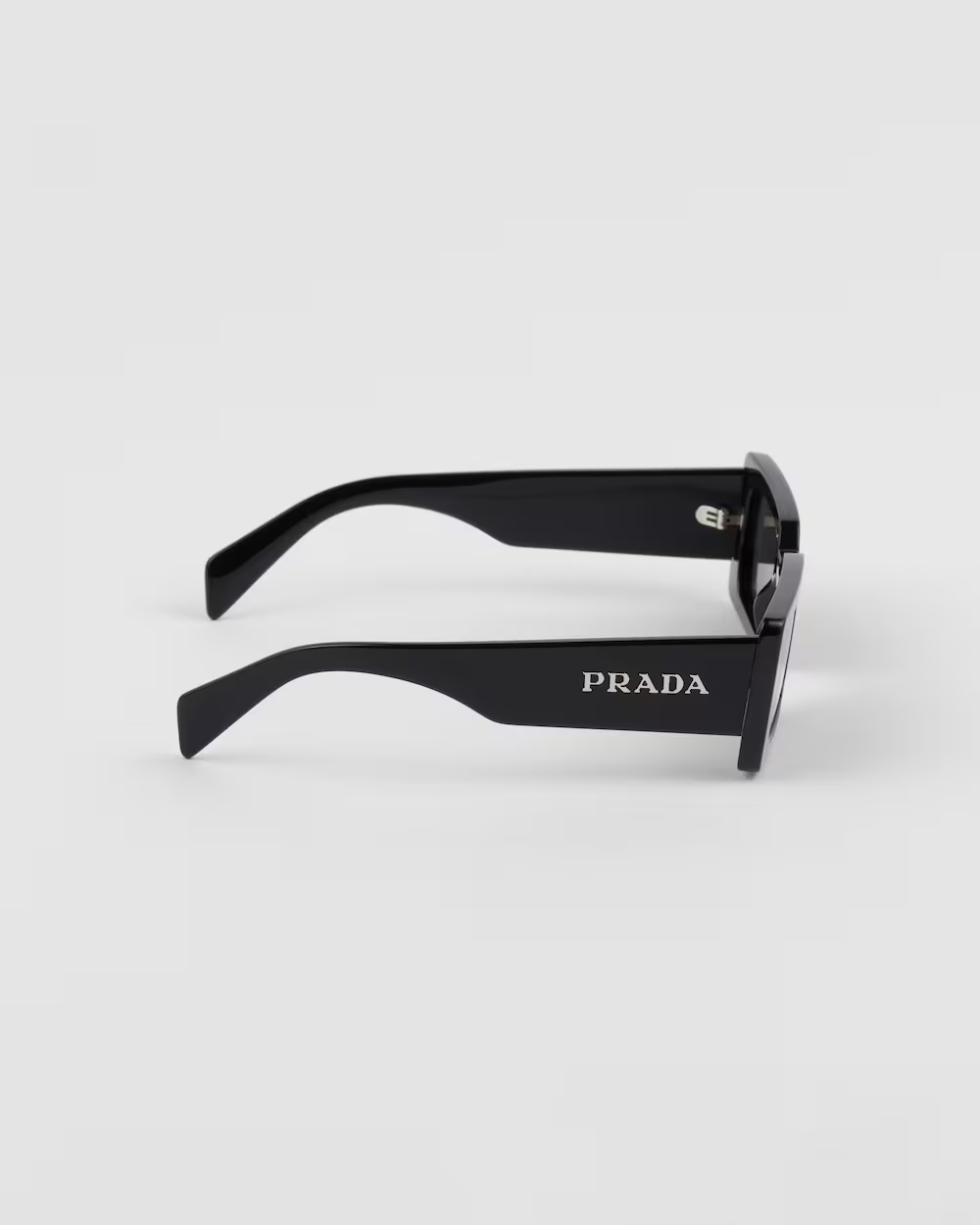 Prada SPR A07S 1AB-5S0 Square Shape Black Gold
