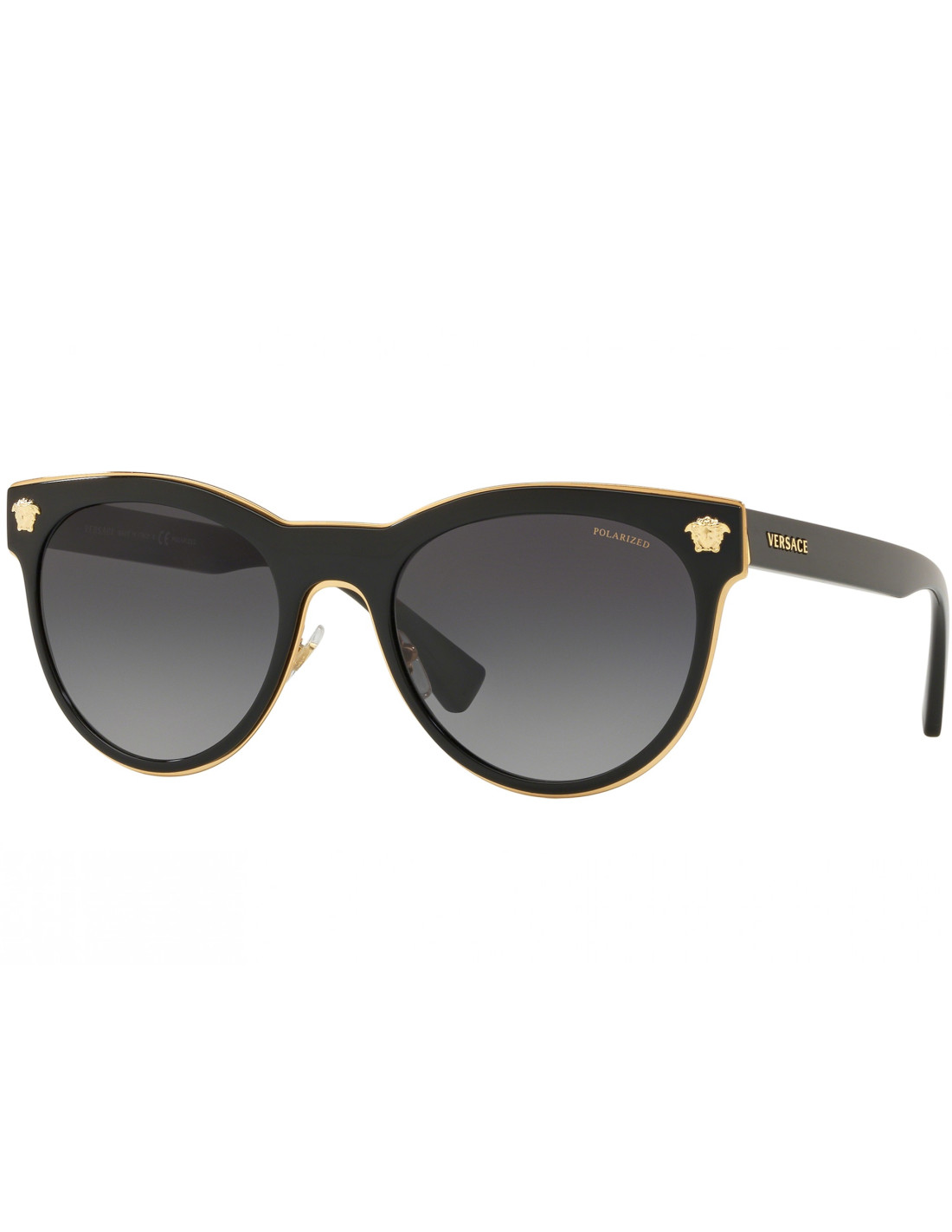 Versace VE2198 1002/T3 Round Black Grey