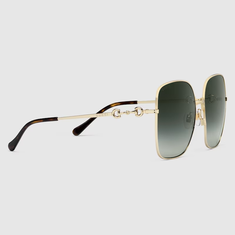 Gucci GG0879S 001 Square Shape Gold