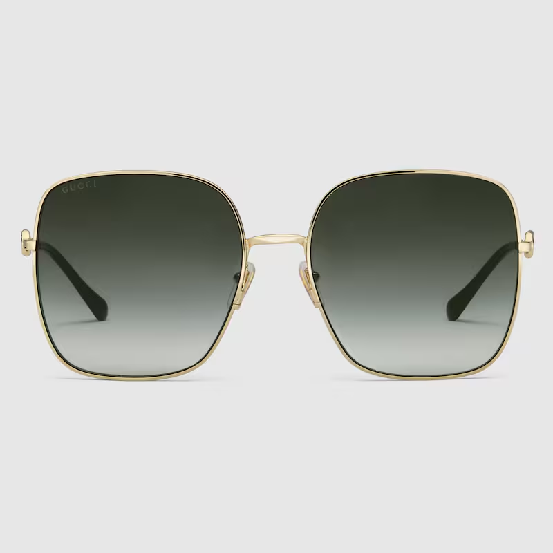 Gucci GG0879S 001 Square Shape Gold
