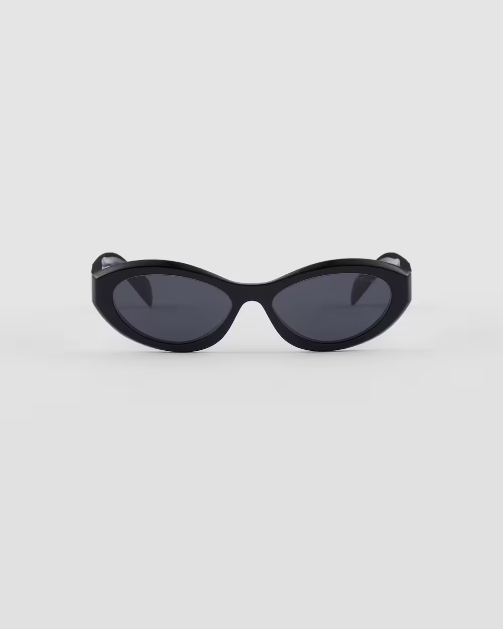 Prada SPR 26Z 16K-08Z Symbole Square Shape Black Silver