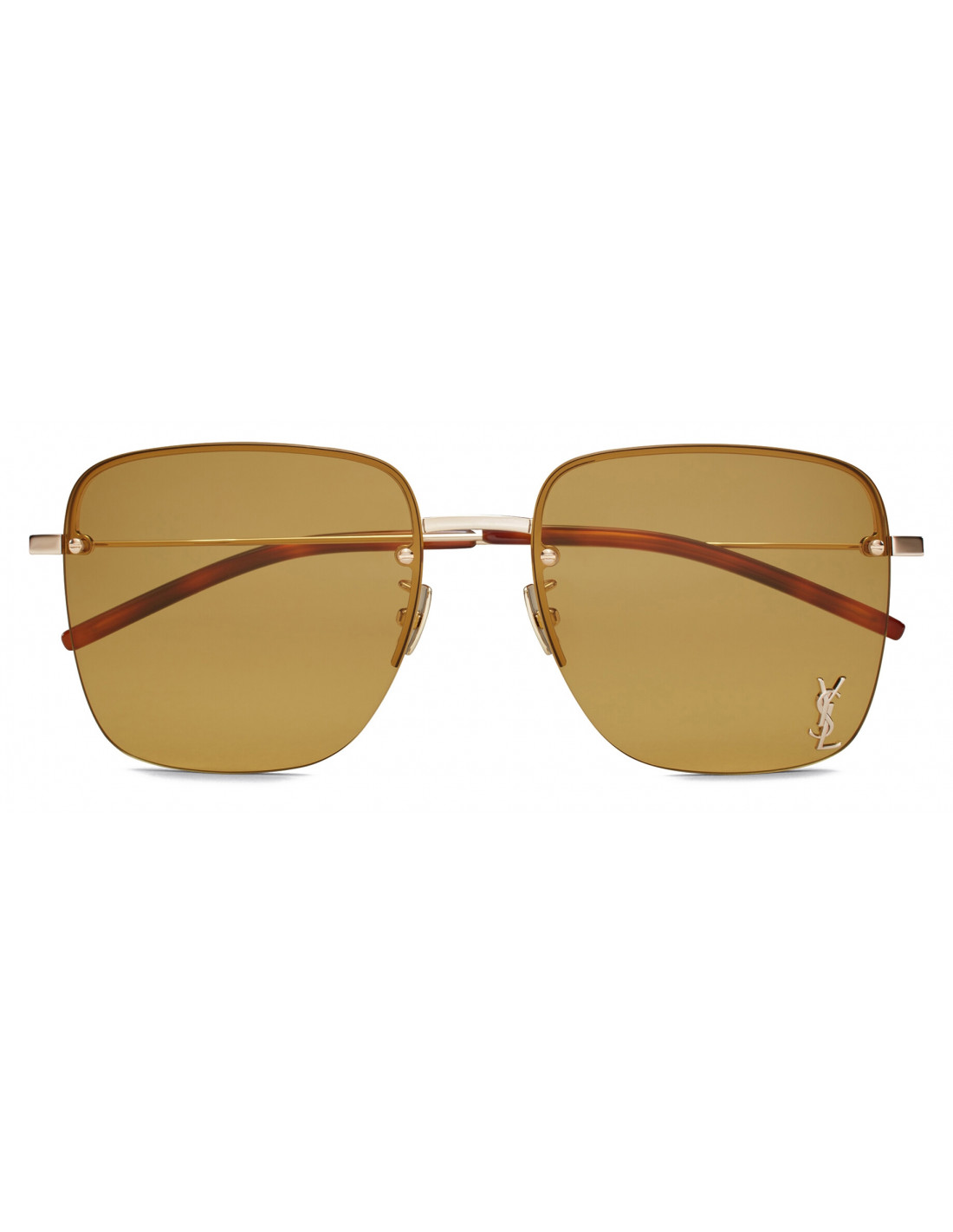 SAINT LAURENT SL 312M 008 Square Shape Coffe