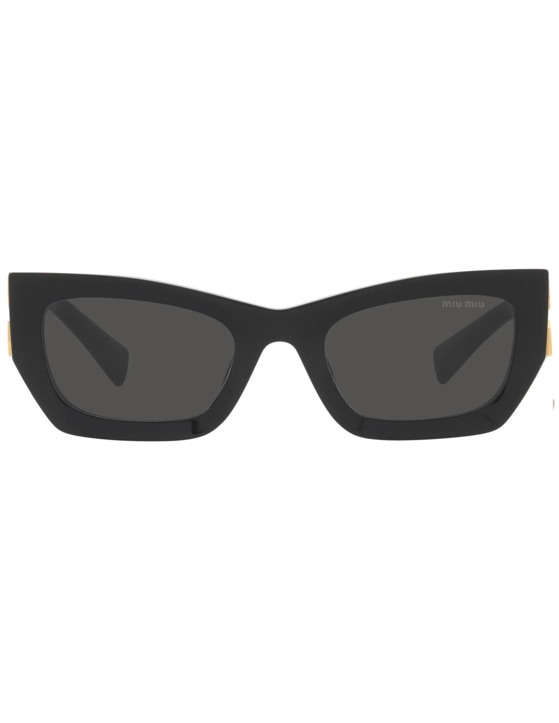 Miu Miu MU 09WS 1AB-5S0 Square Shape Black Gold