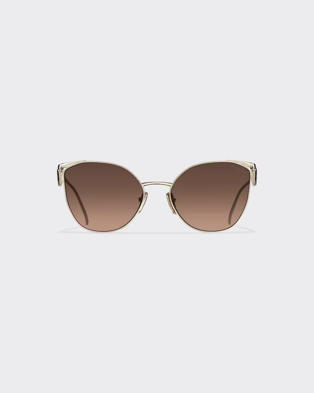 Prada SPR 50ZS ZVN-3D0 Irregular Pale Gold Brown Gradient