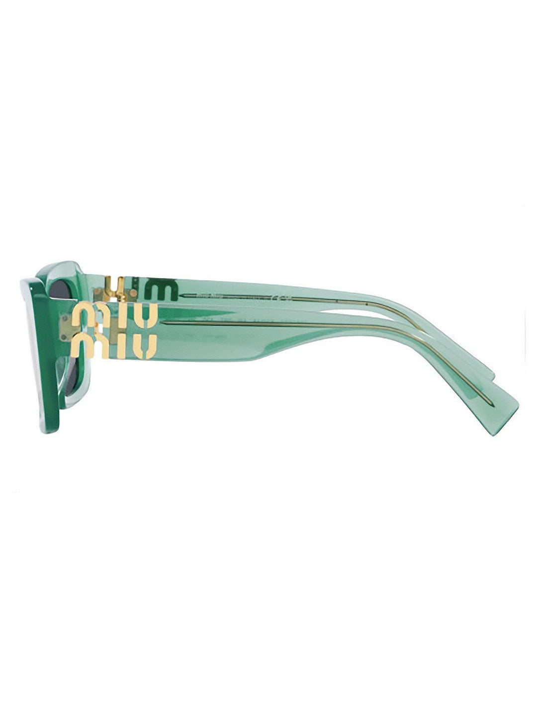 Miu Miu MU 07YS 19L-09T Square Shape Blue Gray