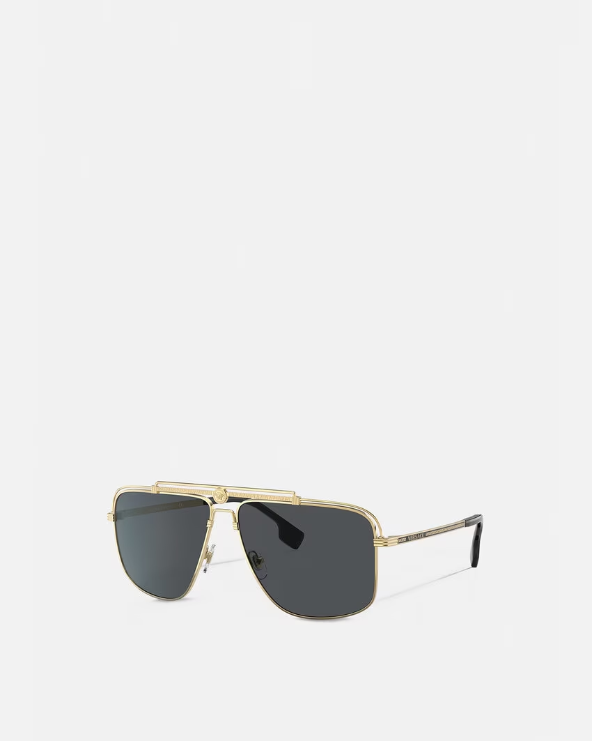 Versace VE2242 100287 New Aviator Black Pale Gold
