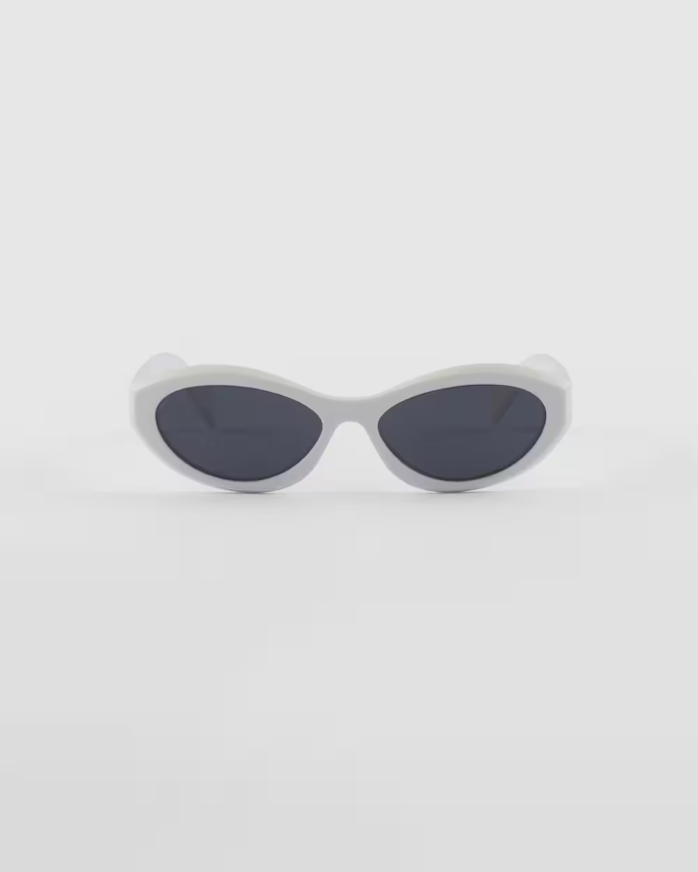 Prada SPR 26Z 17K-08Z Symbole Square Shape White Silver