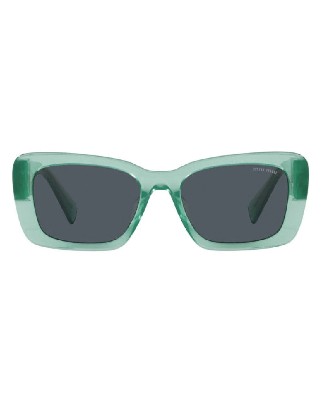 Miu Miu MU 07YS 19L-09T Square Shape Blue Gray