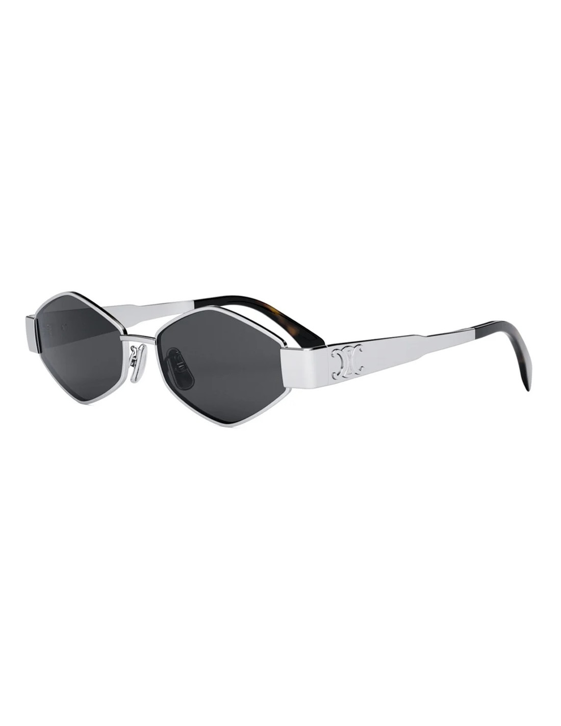 Celine CL40254U 16A Geometric Shape Gray Silver