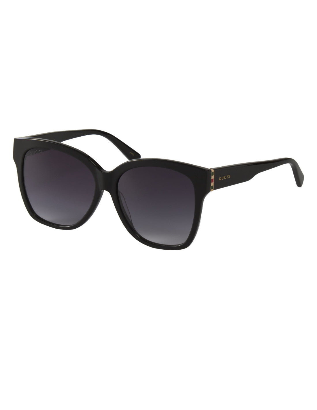 Gucci GG0459S 001 Square Shape Black Gold