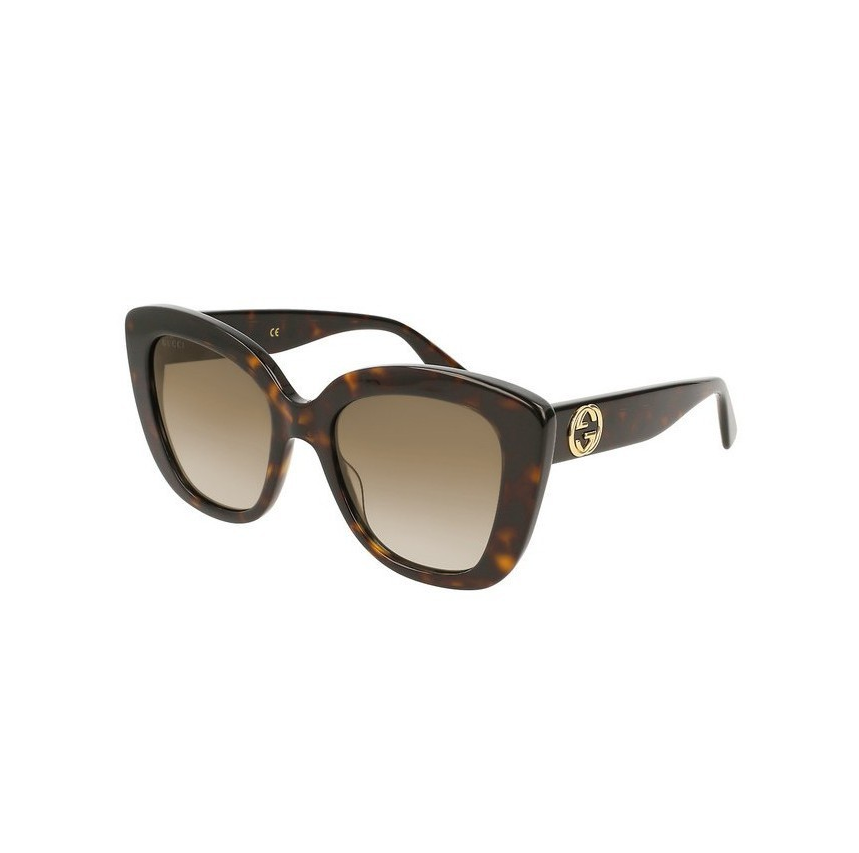 Gucci Gg0327S 002 Square Oversized Carey Brown