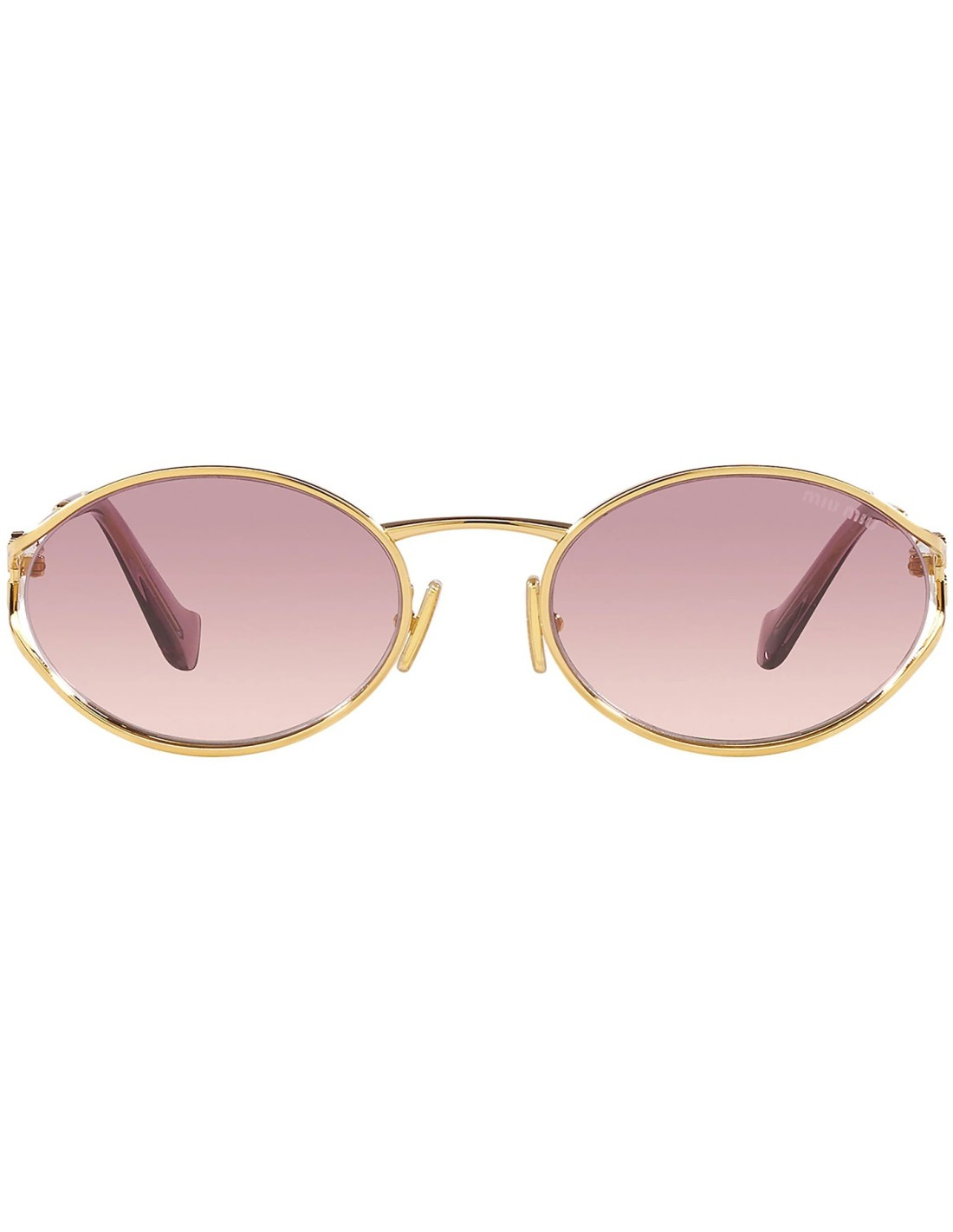 Miu Miu MU 52YS 5AK-06S Oval Shape Pink Gradient Gold