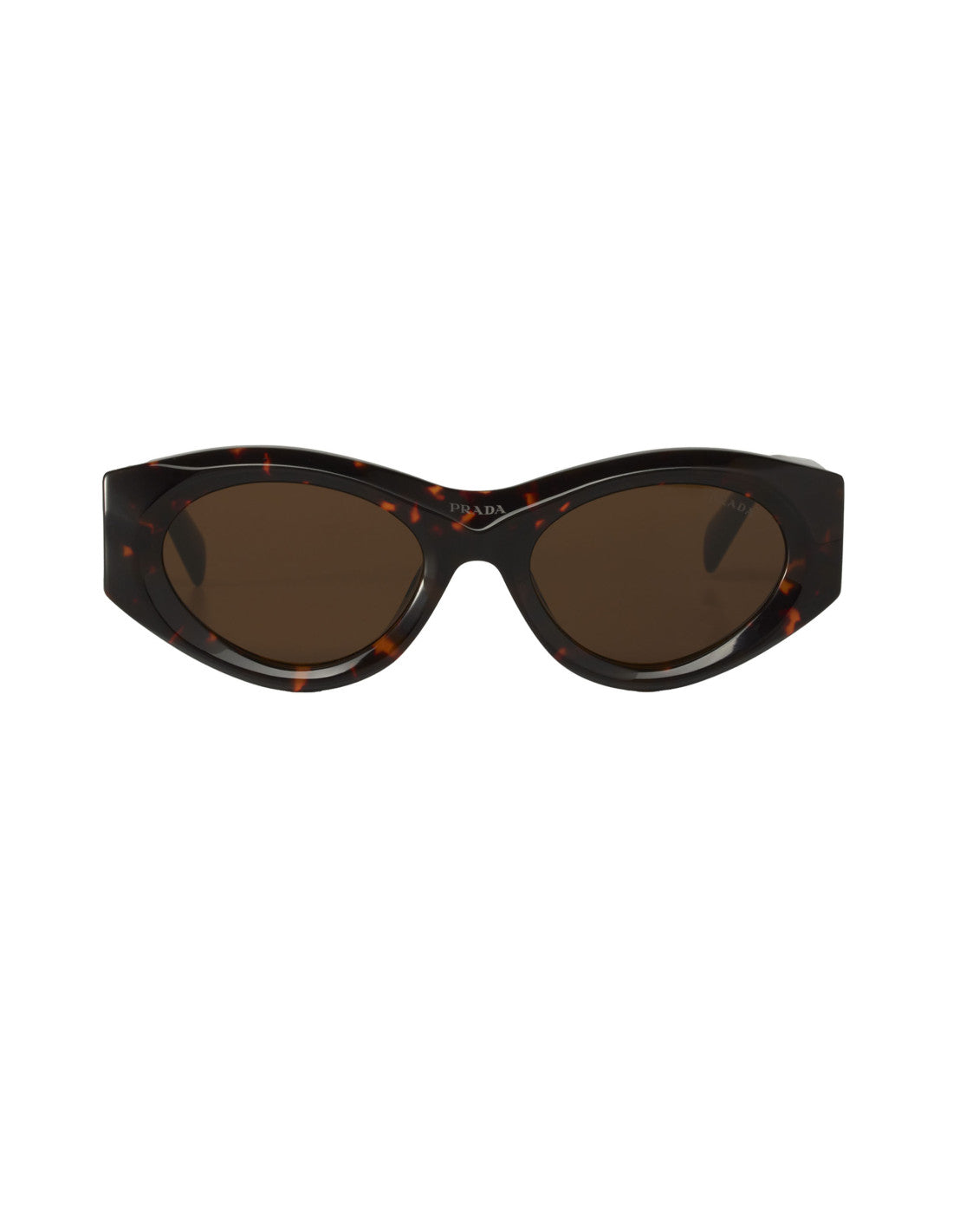 Prada SPR 20Z 2AU-6S1 Oval Shape Carey Brown