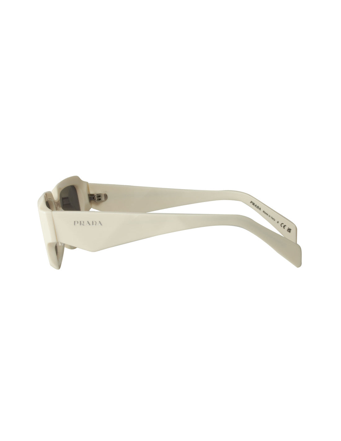 Prada SPR 27ZS 17K-08Z Square Shape White Silver
