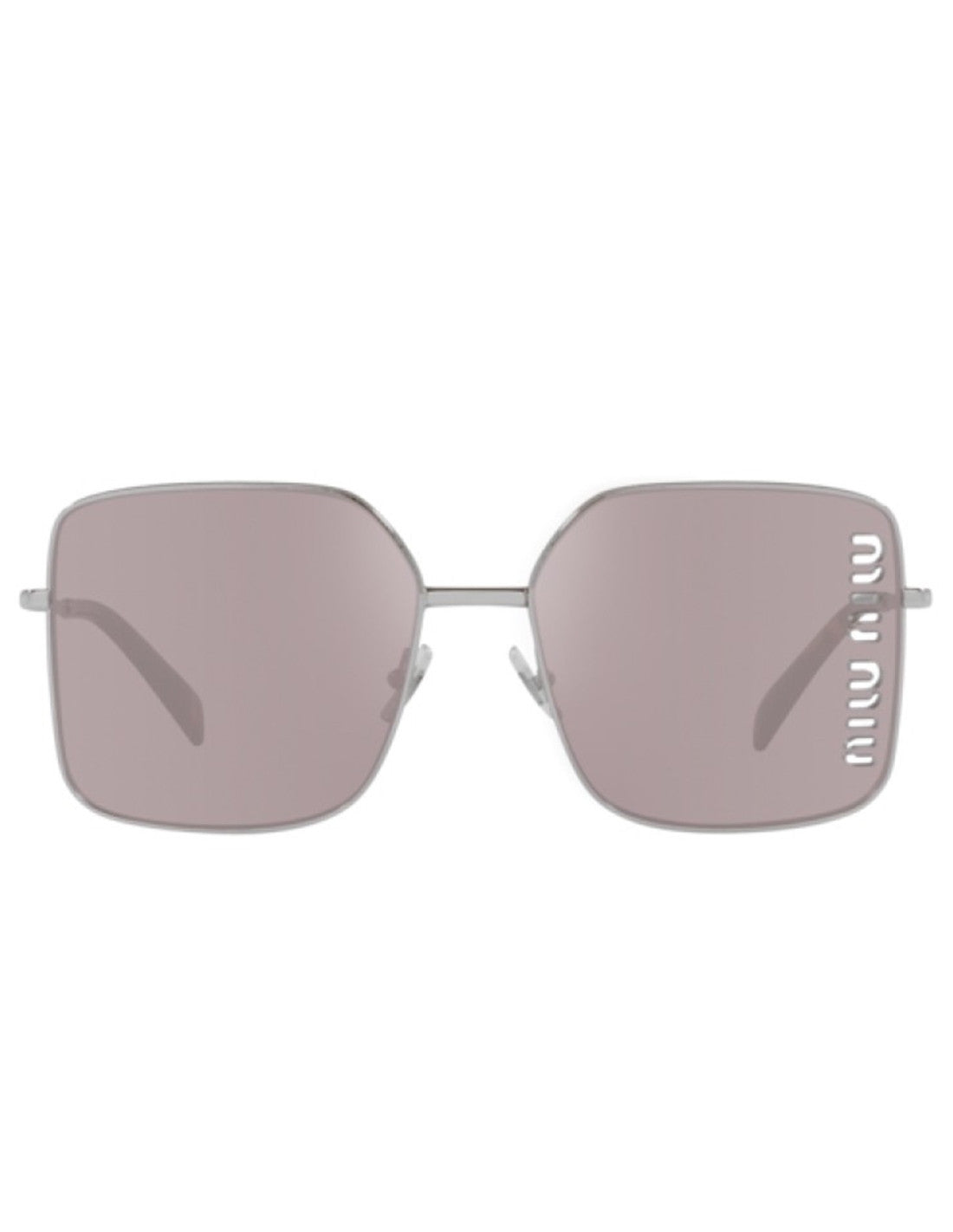 Miu Miu MU 51YS 1BC-03V Square Shape Silver Violet Mirror
