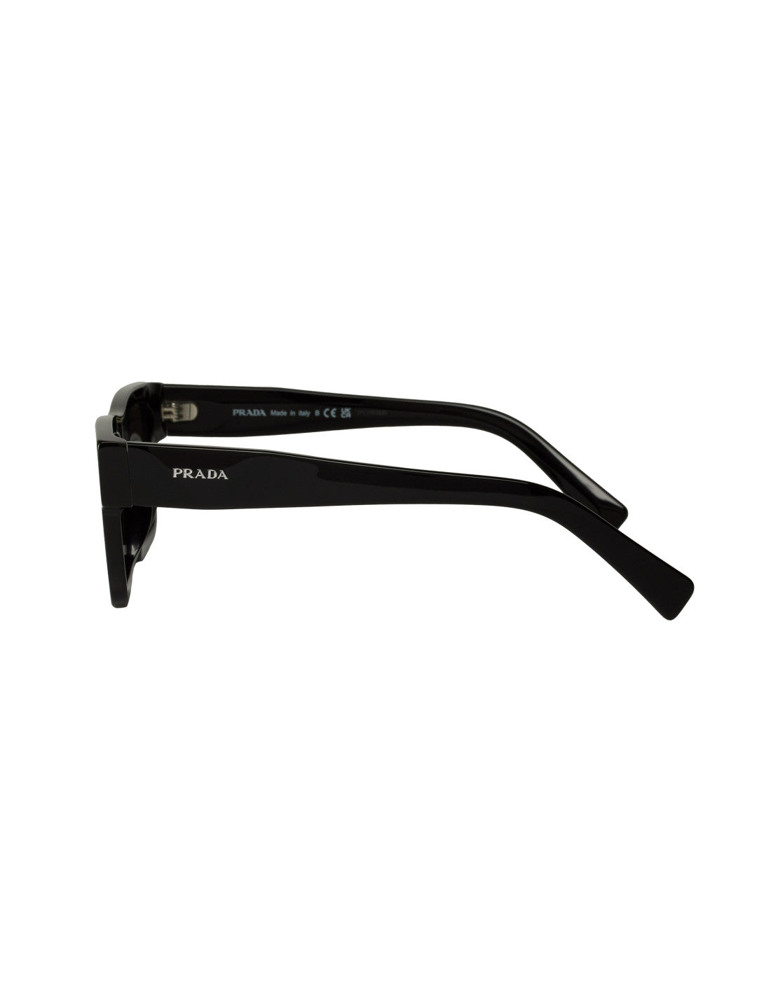 Prada SPR 19WS 1AB-2B0 Square Shape Silver Black