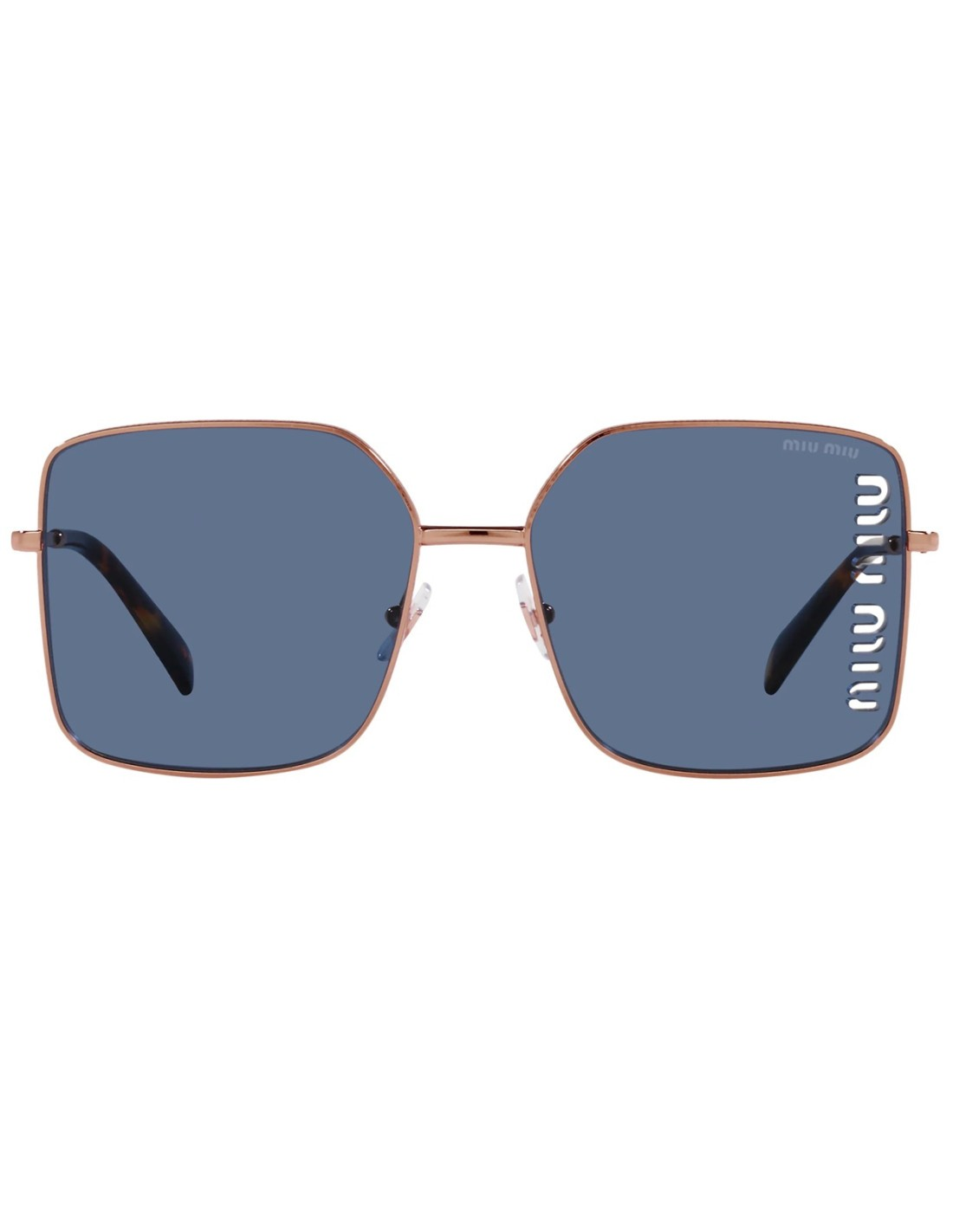 Miu Miu MU 51YS ZVF-1V1 Square Shape Gold Rose Blue