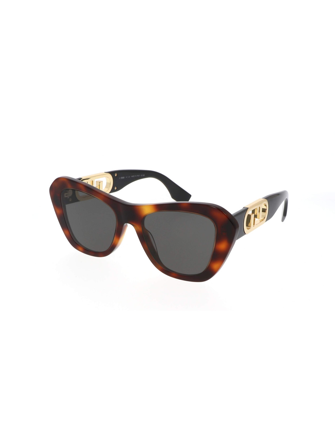Fendi FE40064I C02 Geometric Sunglasses Tortoise