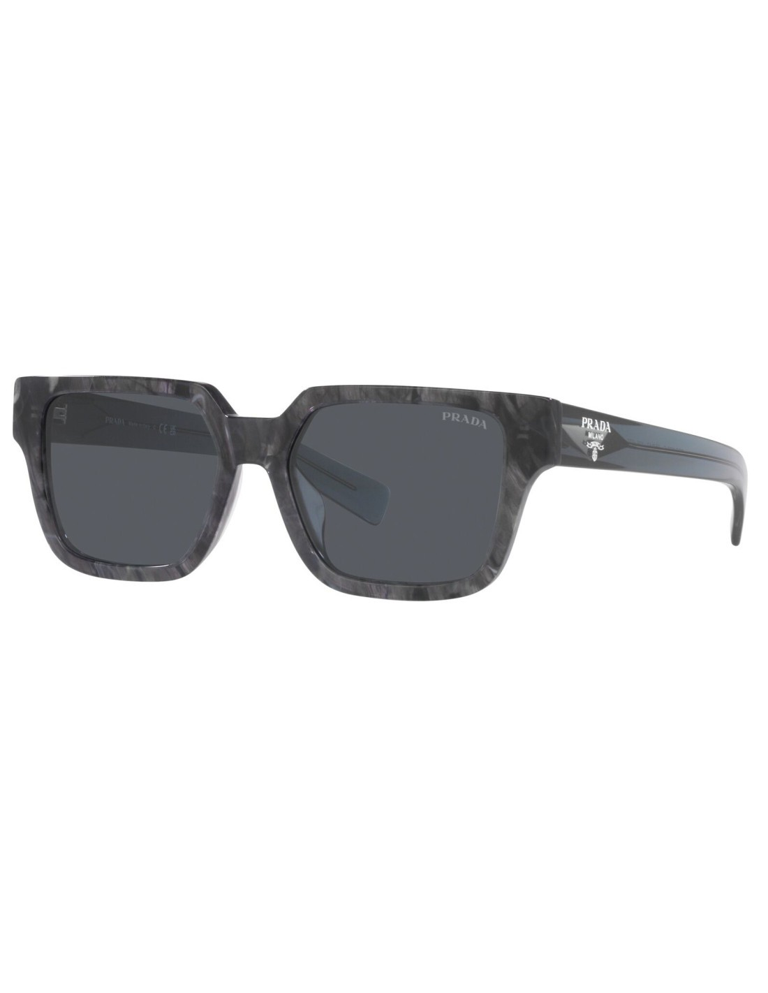 Prada SPR 03ZS 13F-07T Square Shape Graphite Stone
