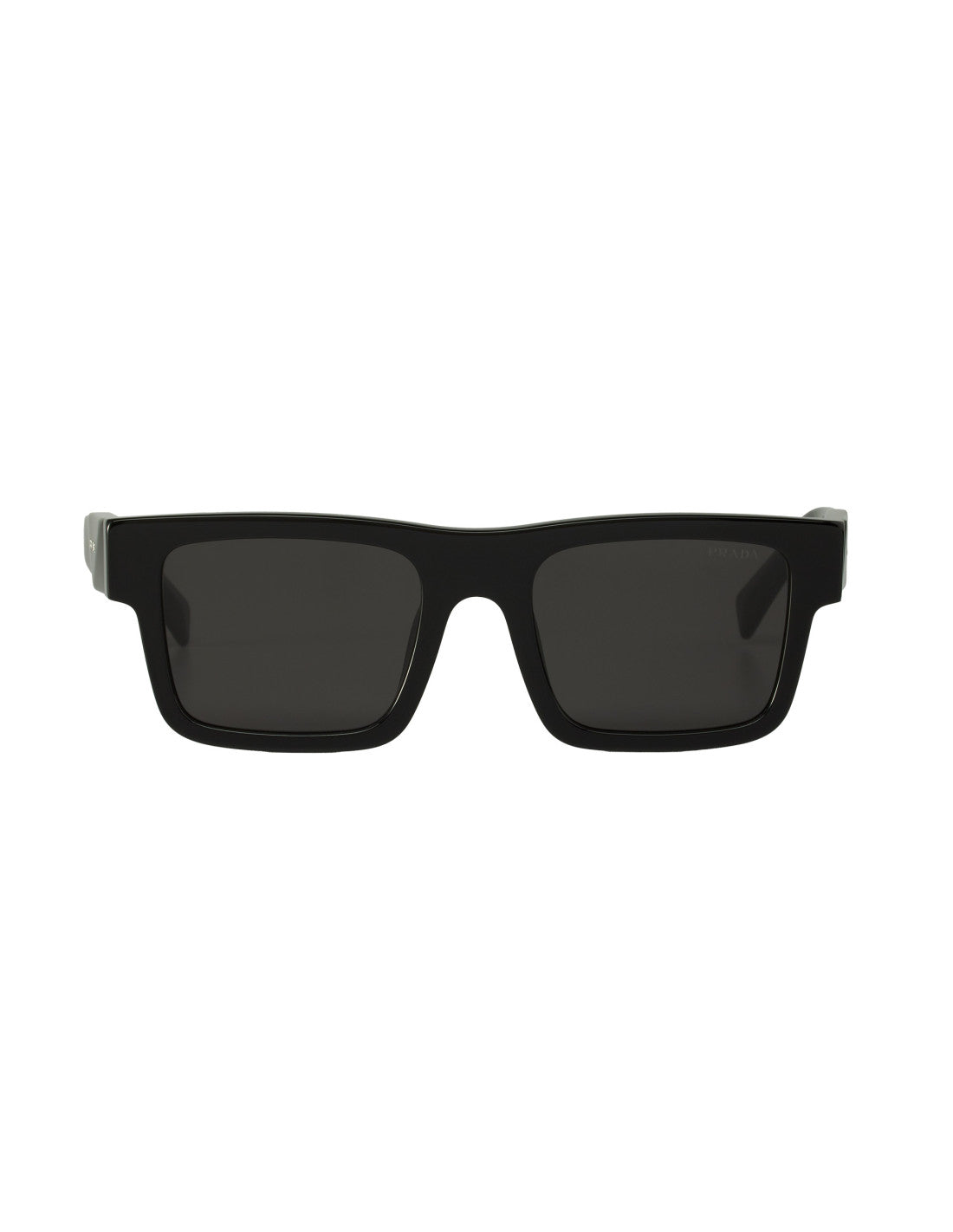 Prada SPR 19WS 1AB-5S0 Square Shape Black Silver