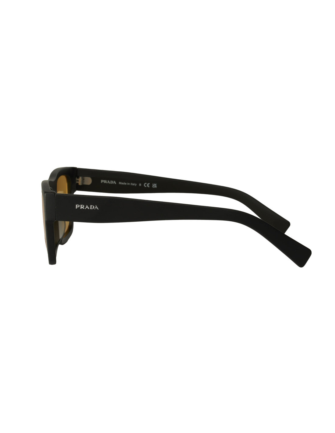 Prada SPR 19WS 1BO-0B7 Square Shape Black Matte Ambar