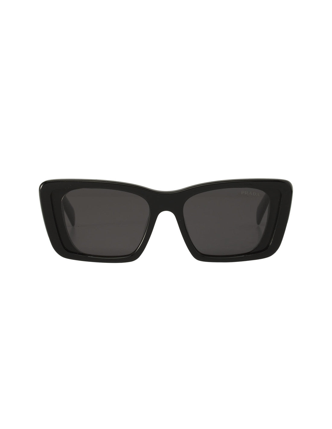 Prada SPR 08YS 1AB-5S0 Oversized rectangular Black Silver