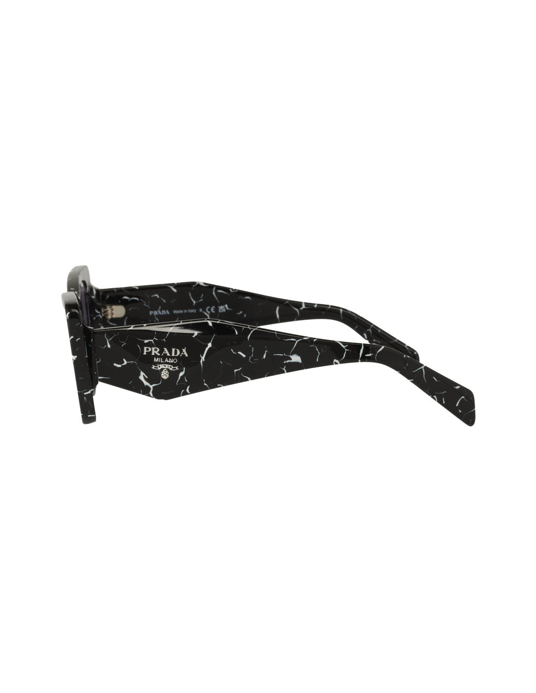 Prada SPR 08YS 03V-01O Oversized rectangular Marble Violet