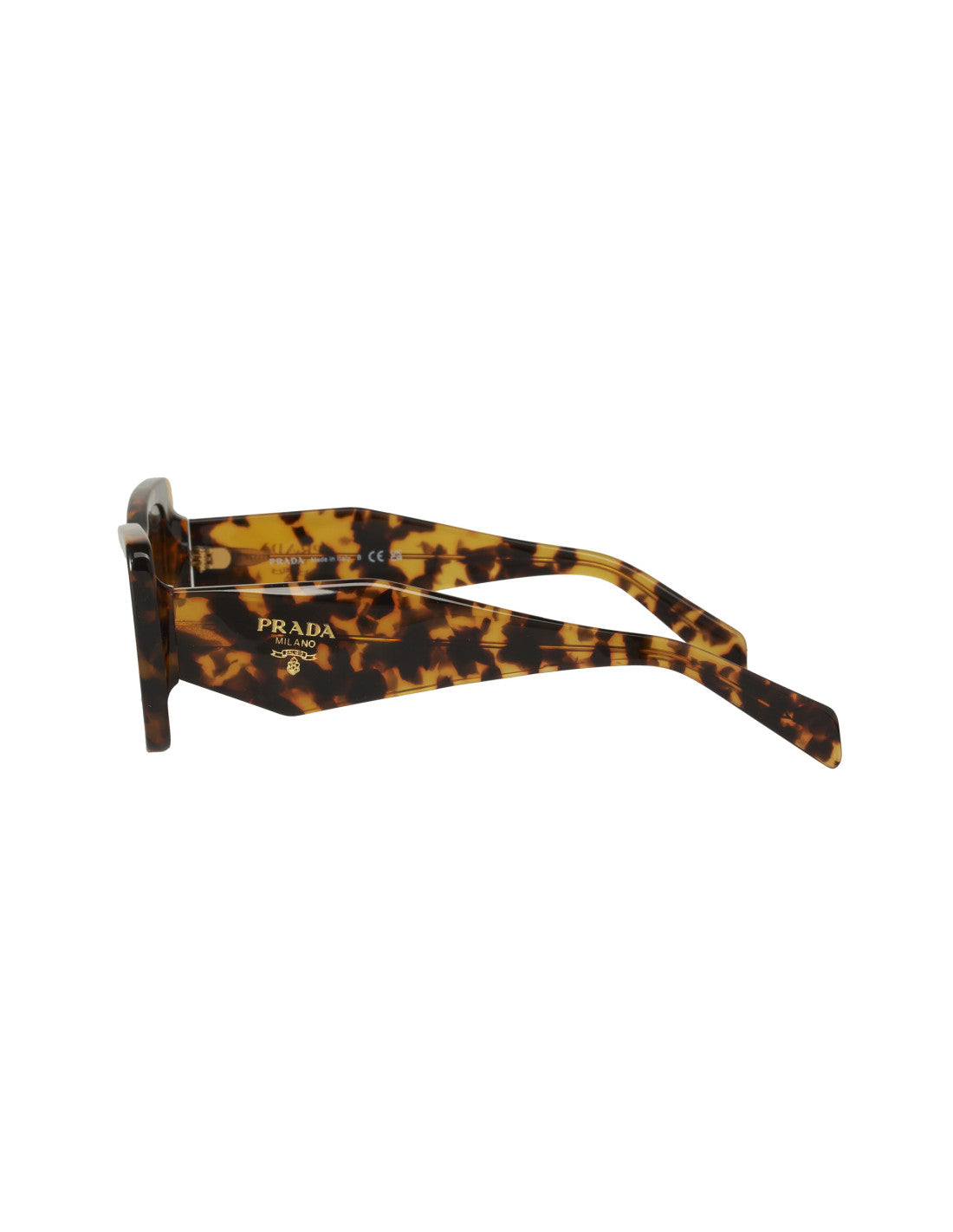Prada SPR 08YS 01V-8C1 Oversized Rectangular Honey Havana