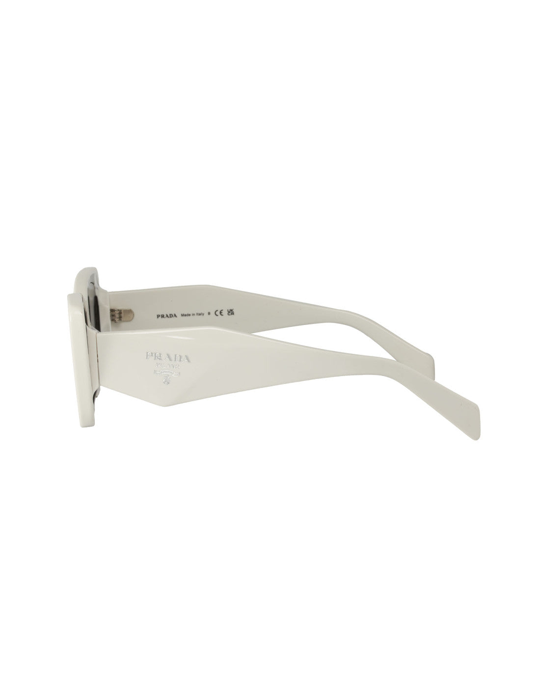 Prada SPR 08YS 02V-5S0 Oversized Rectangular White