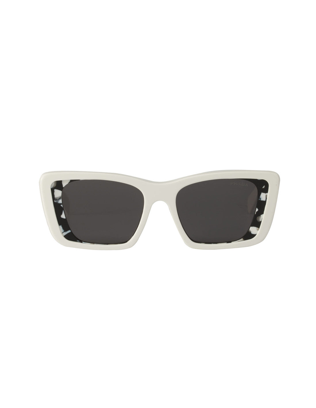 Prada SPR 08YS 02V-5S0 Oversized Rectangular White