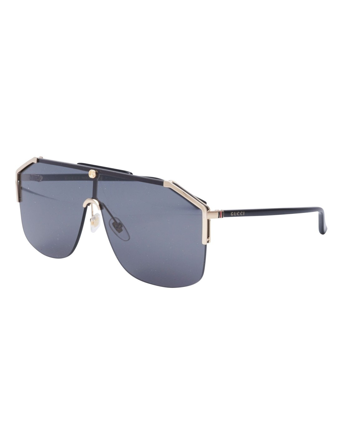 Gucci GG0291S 001 New Aviator Square Grey Black
