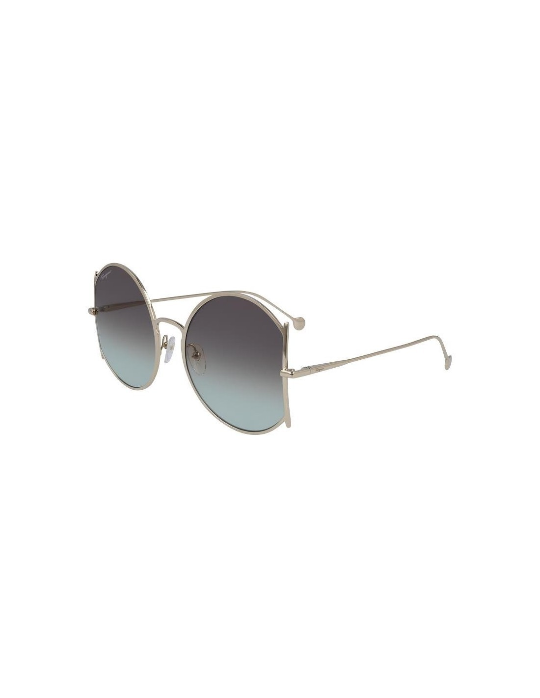 Salvatore Ferragamo SF244S 769 Round Shape Brown