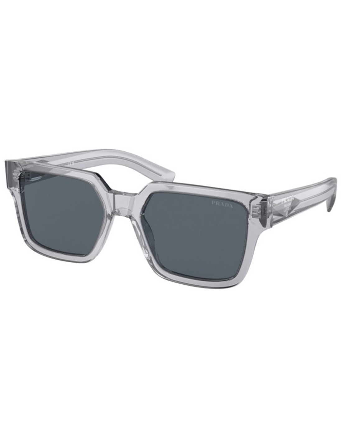Prada SPR 03ZS U43-0A9 Square Shape Grey Transparent