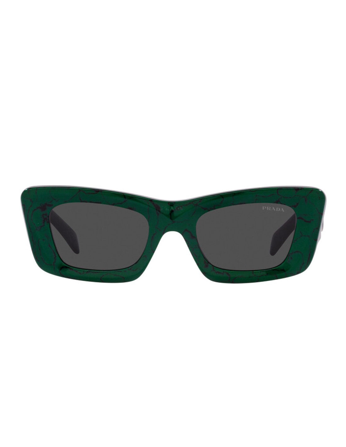 Prada SPR 13ZS 16D-5S0 Square Fashion Green Marble