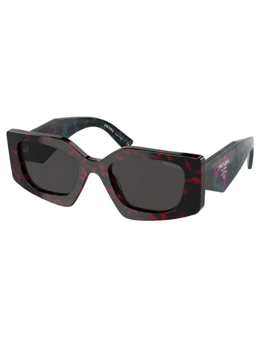 Prada SPR 15Y 09Z-5S0 Symbole Abstract Green Red