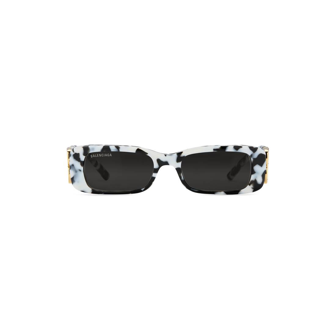 Balenciaga BB0096S 005 Dynasty Rectangle Black Grey