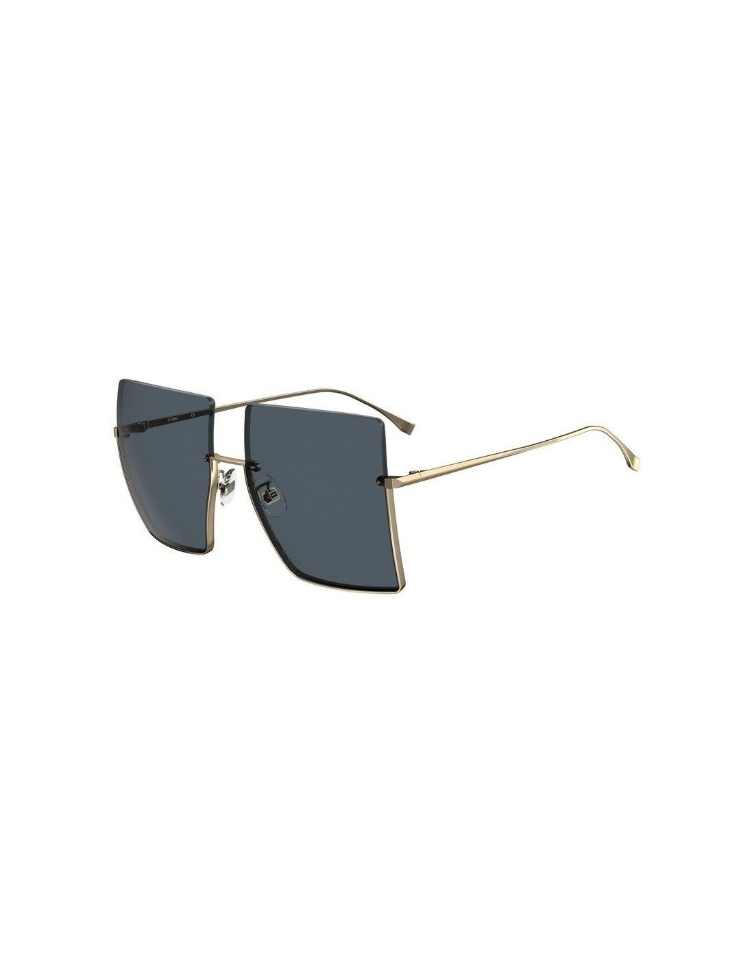 Fendi FF0401/S J5G Square Shape Gold Grey