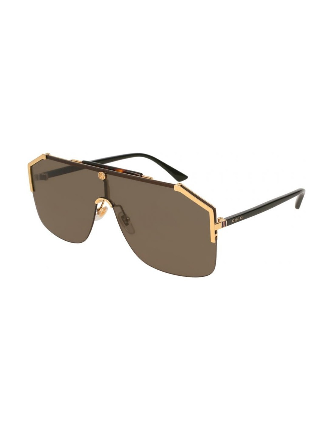 Gucci GG0291S 002 New Aviator Square Brown Black