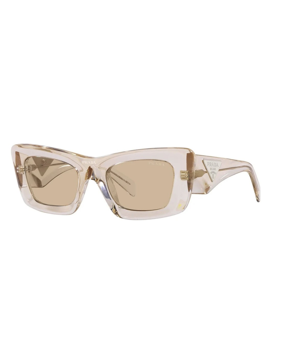 Prada SPR 13ZS 19M-4I2 Square Fashion Crystal Beige