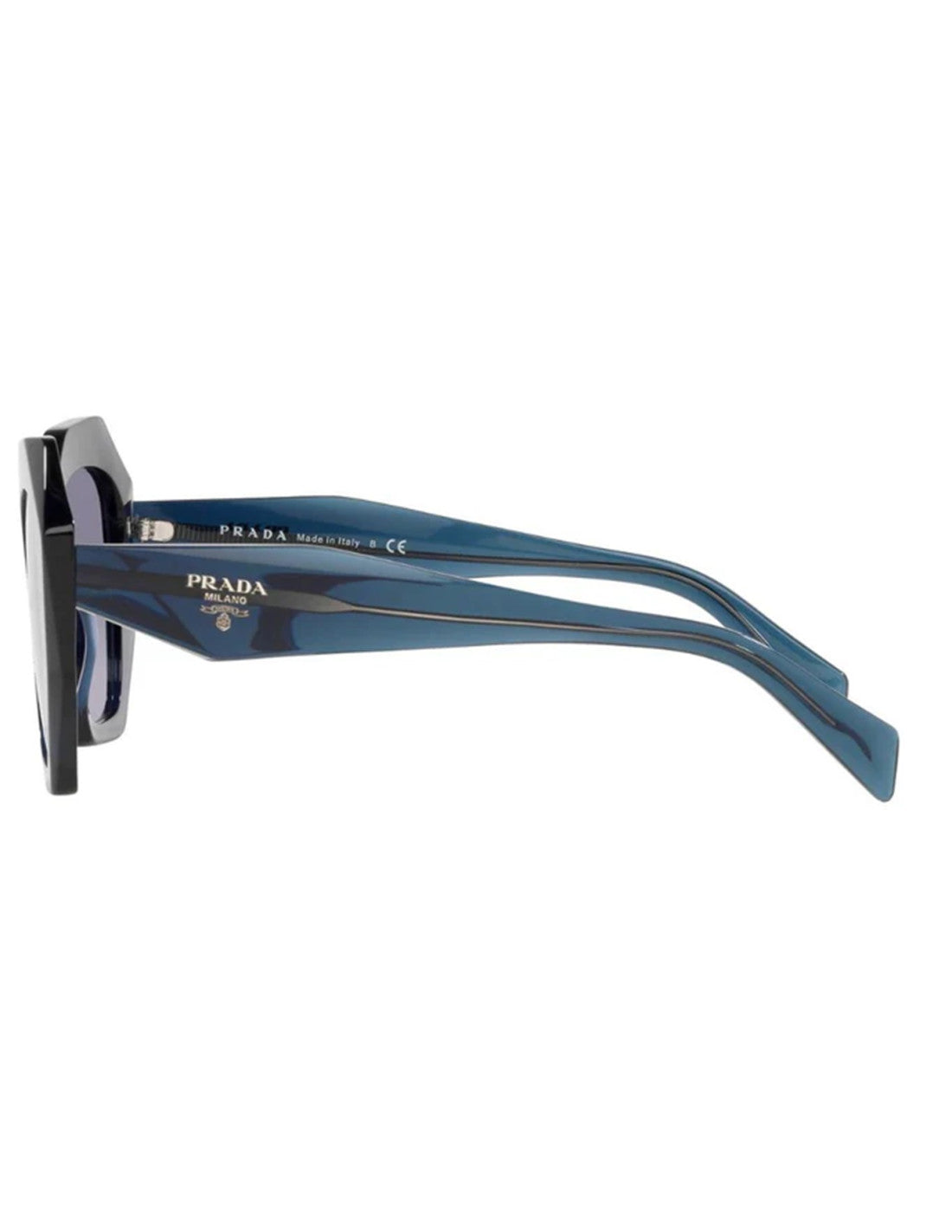 Prada SPR 16WS 08Q-08I Oversized Geometric Blue