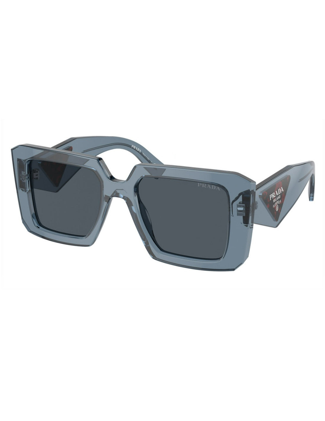 Prada SPR 23YS 19O-70B Square Shape Transparent Graphite
